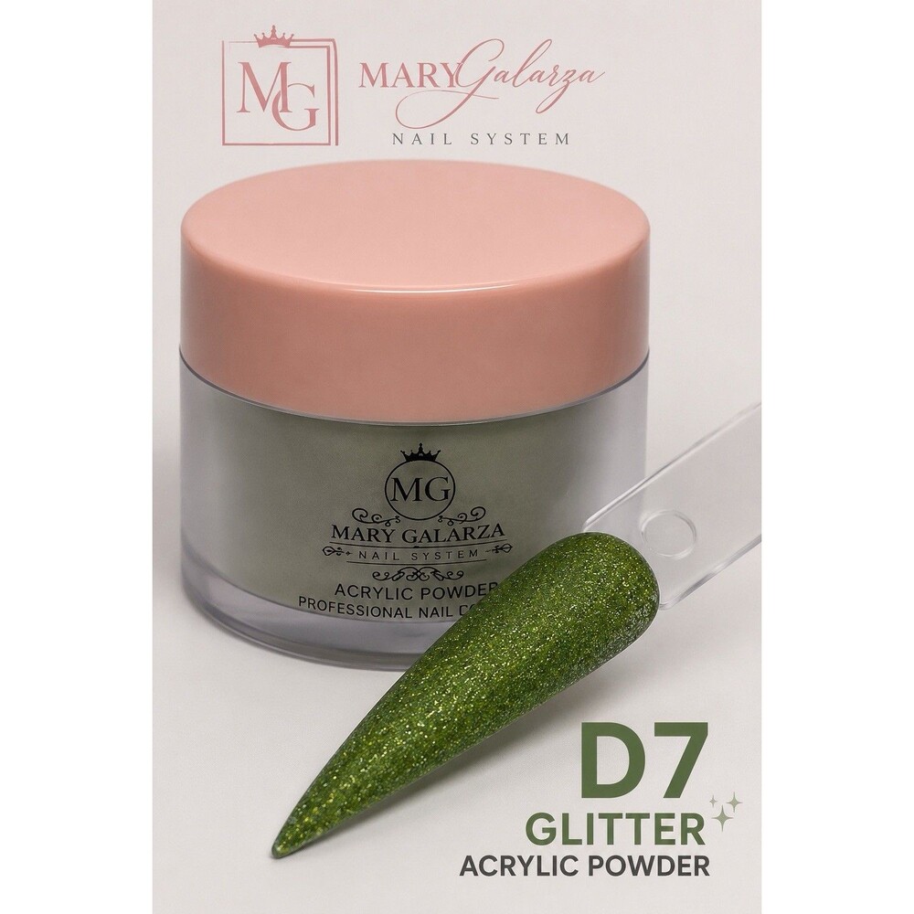 Mary Galarza Nail System Acrylic Powder Glitter Color Powder D7